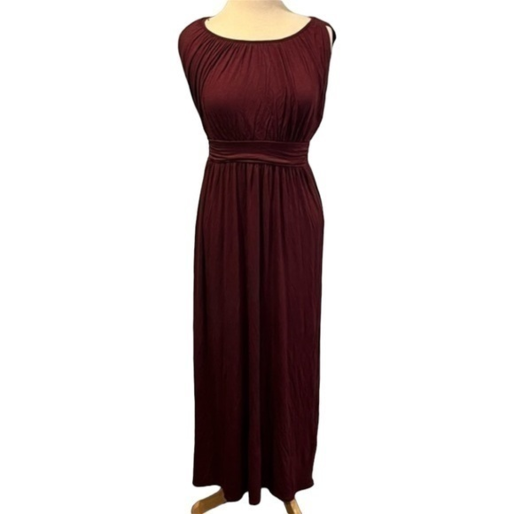 One Clothing women's medium burgundy, sleeveless maxi dress‎ #124